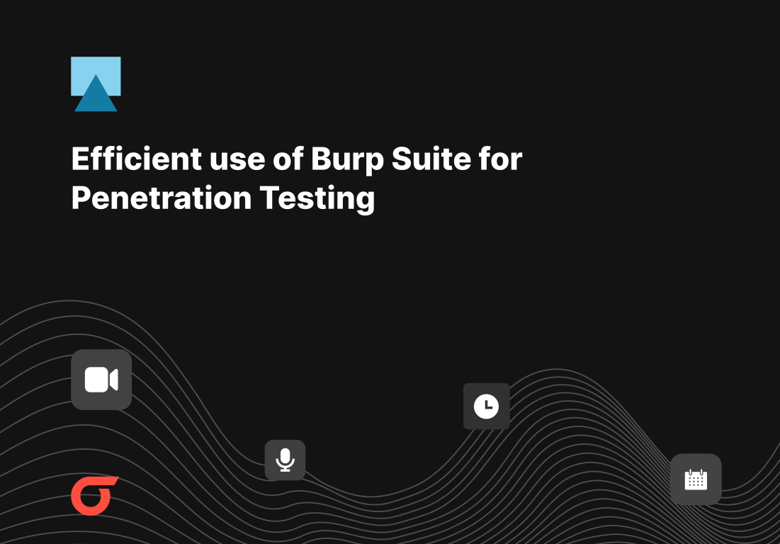 Efficient use of Burp Suite for Penetration Testing