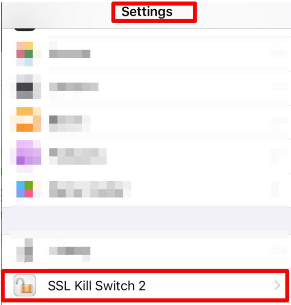 SSL kill switch
