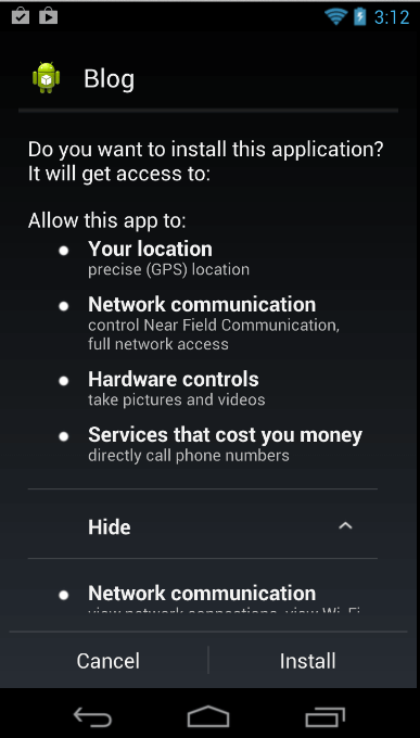 Apps having lot of permission