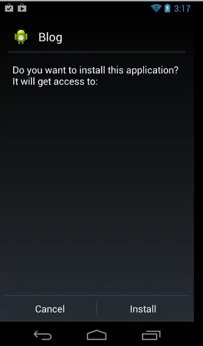 No Permission APPLICATION