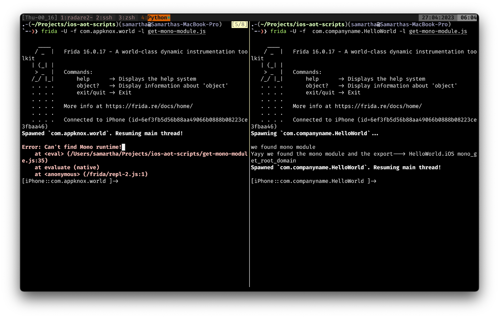 Debug flag