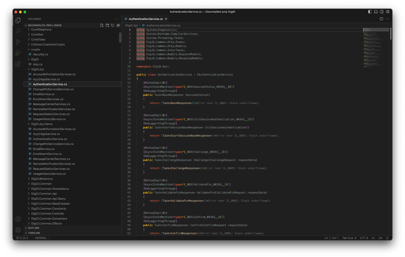 decompiled DLL files