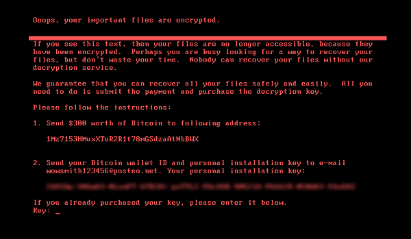 petya ransomware message