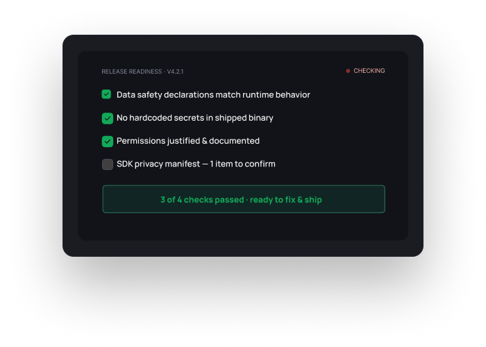 Store Release Readiness